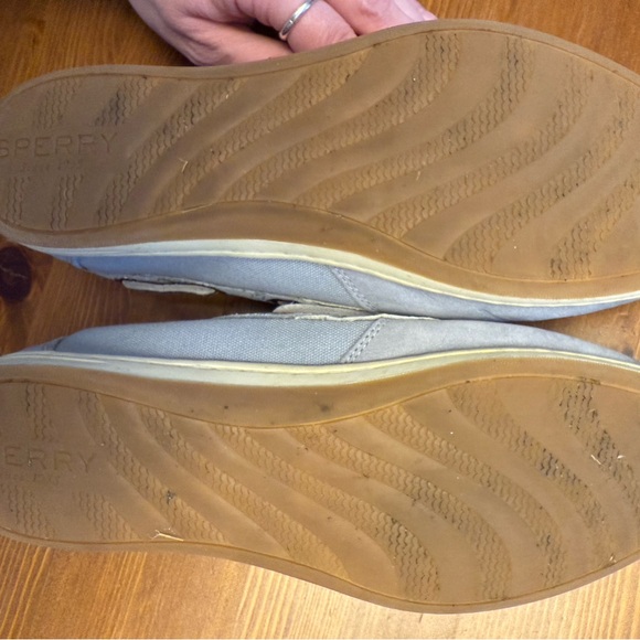 Sperry Blue Metallic Boat Shoes - Picture 3 of 3